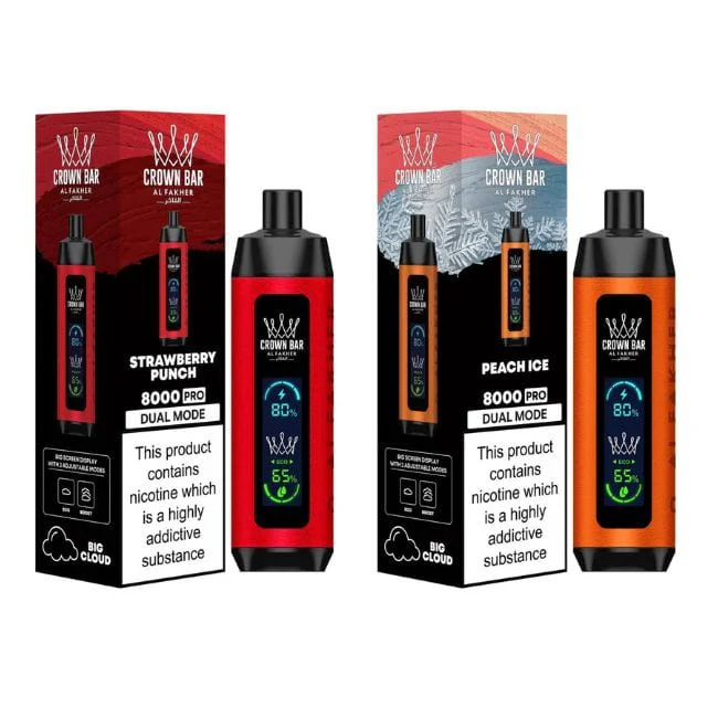Al Fakher Crown Bar Big Cloud 8000 PRO: Por que é uma escolha premium 11 Al Fakher Crown Bar Big Cloud 8000 PRO Por que é uma escolha Premium 2