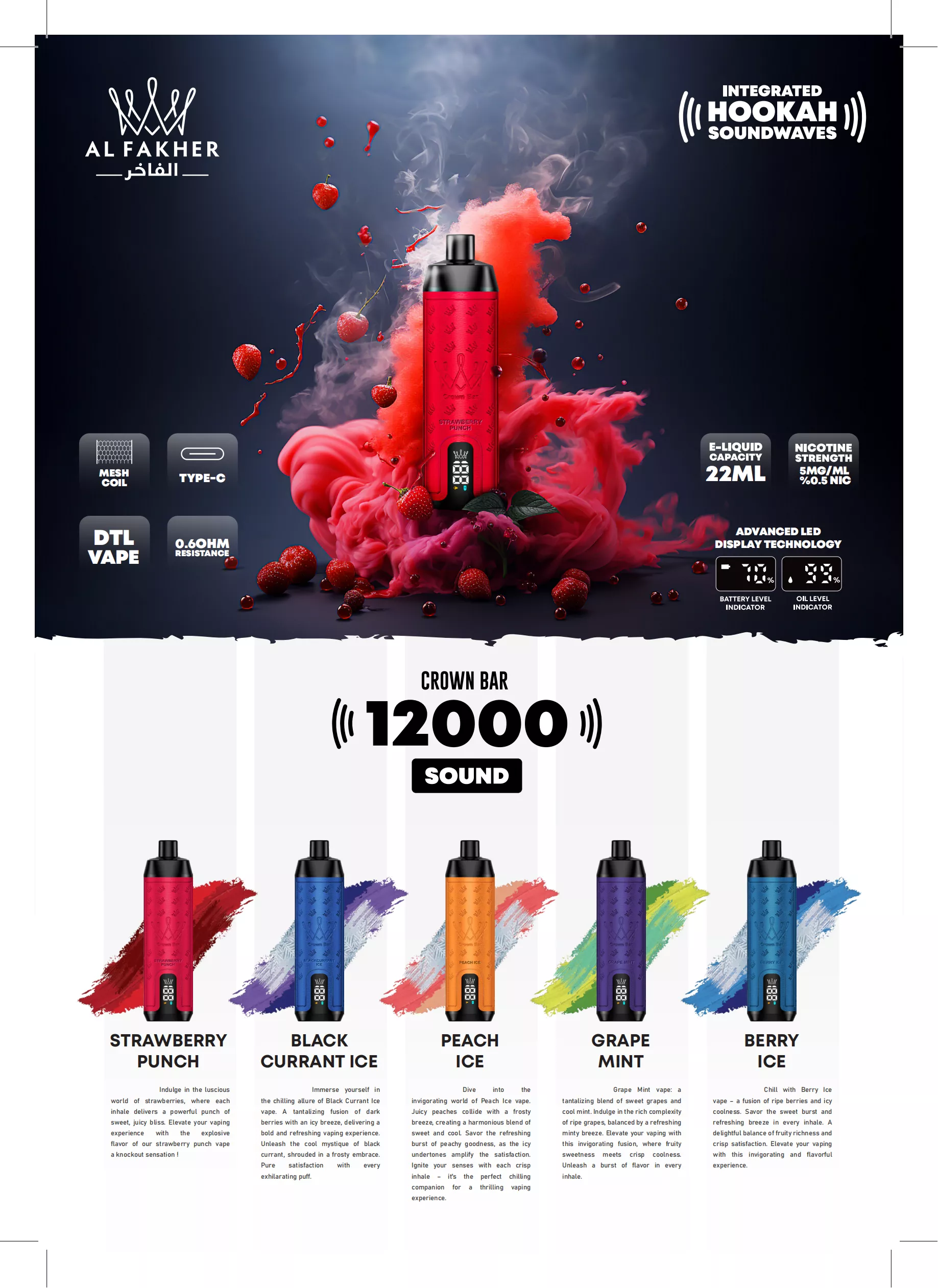 Al Fakher Vape 12000: Welche Aromen sind verfügbar?