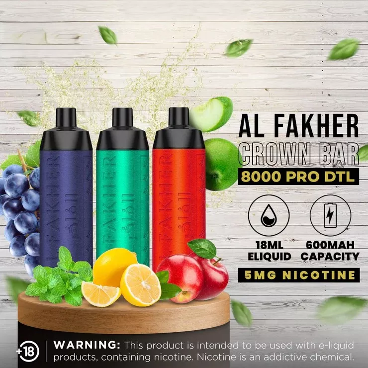 What makes Al Fakher Vapes so special 4 Al Fakher Crown Bar 8000 Pro 4