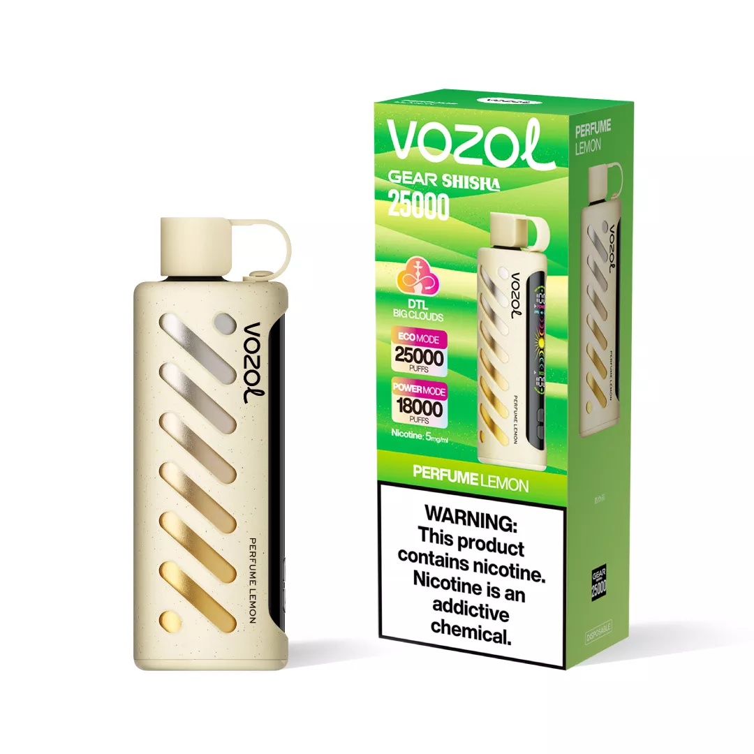 Vozol Gear Shisha 25000 Puffs Disposable E-Cigarette - Perfume Lemon 1 Vozol Gear Shisha 25k Perfume Lemon