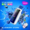 Vozol Star 20000 Züge Einweg E Zigarette - BLUEBERRY STORM becomes Vozol Star 20000 Züge Einweg E Zigarette - Tempestade de Mirtilo