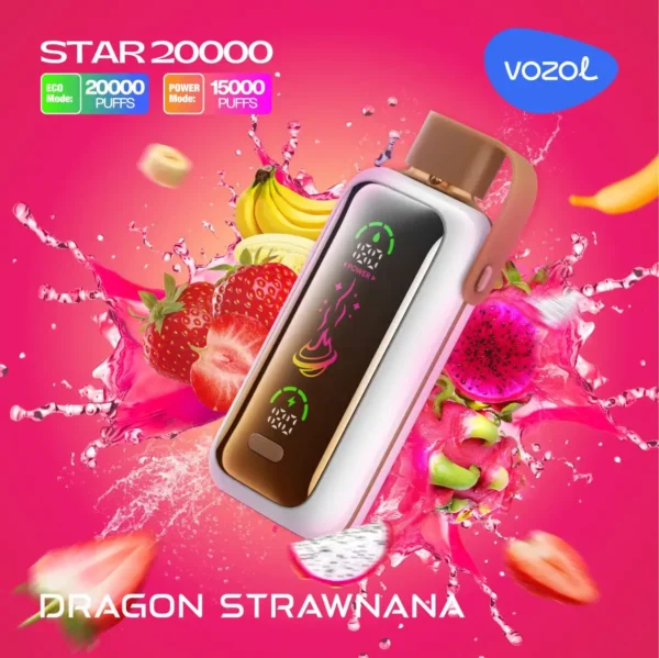vozol star 20000 DRAGON STRAWNANA