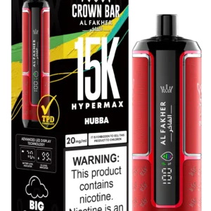AI Fakher Crown Bar Hypermax 15000 de trageri țigaretă electronică de unică folosință - Hubba