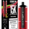 AI Fakher Crown Bar Hypermax 15000 trekkingen Wegwerp E-sigaret - Twee Appels