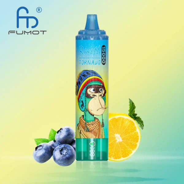 Fumot RandM Tornado 15000 blue razz lemonade