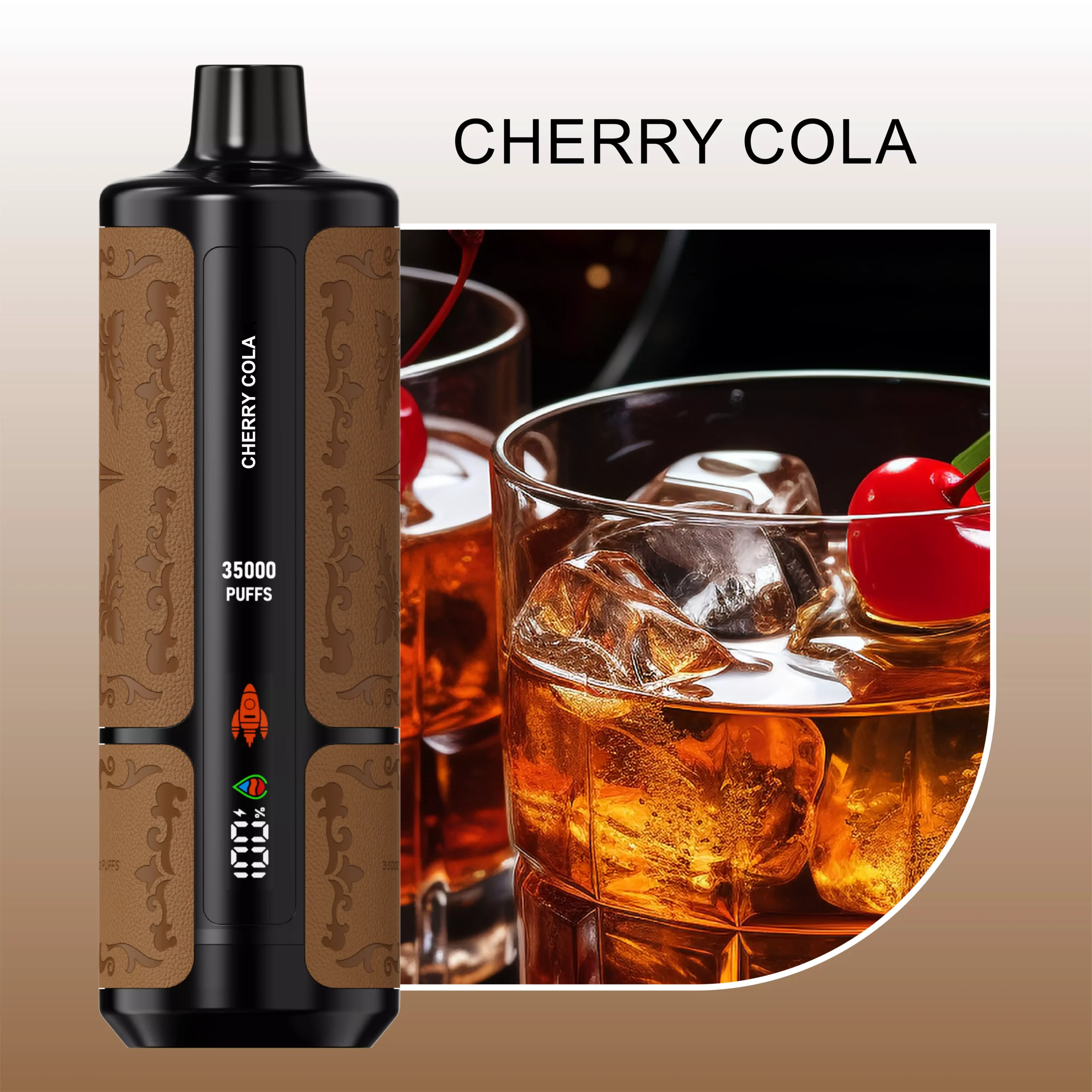 SMPO TRON35000 treinen Shisha wegwerp E-sigaret - Cherry Cola 1 Smpo TRON35000 Shisha Cherry Cola scaled