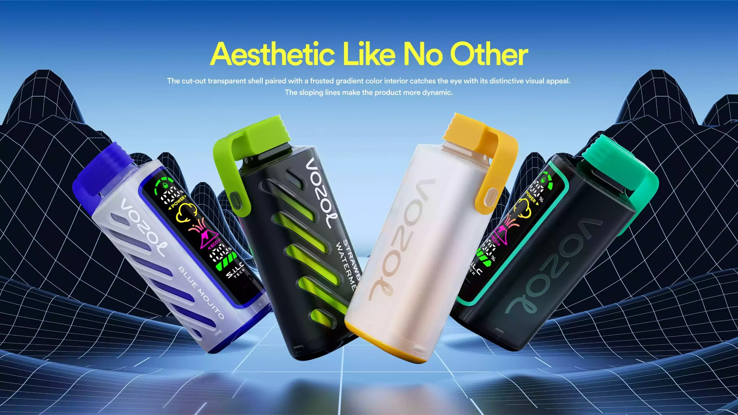 Vozol Gear Power 20000 Züge Einweg E Zigarette - Fruta dragón plátano cereza